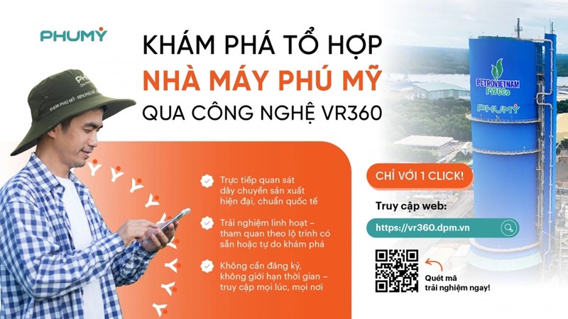 PVFCCo - Phú Mỹ ra mắt nền tảng tham quan nhà máy trực tuyến bằng công nghệ VR360