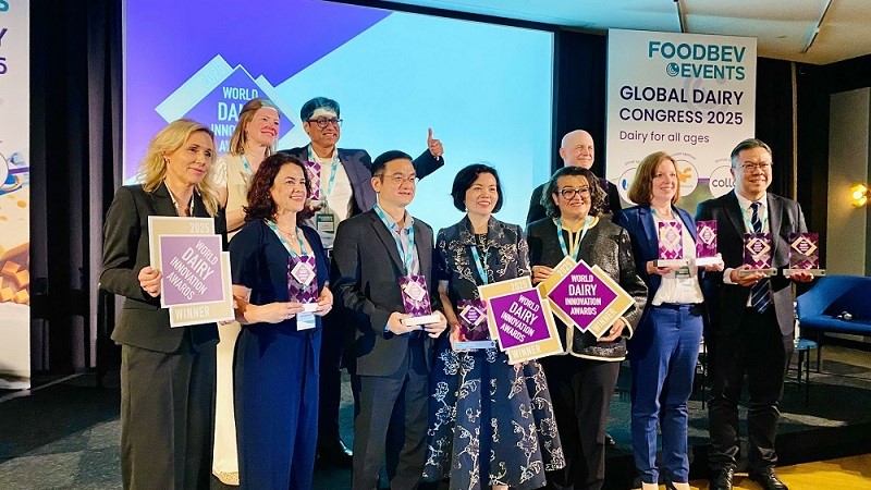Vinamilk nâng tầm sữa Việt với các công nghệ đột phá, giành giải thưởng lớn tại Hội nghị Sữa toàn cầu 2025