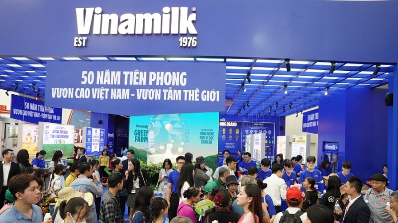 Không gian trưng bày và trải nghiệm của Vinamilk hút khách tại triển lãm thành tựu đất nước 80 năm 