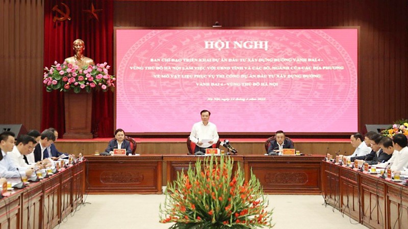 Đáp ứng đủ nhu cầu vật liệu cho Dự án đầu tư xây dựng đường Vành đai 4 - Vùng Thủ đô