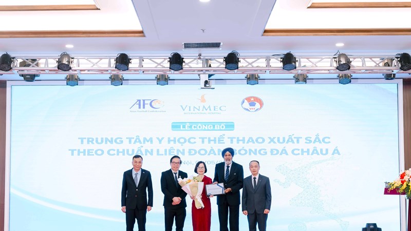 Trung tâm Y học thể thao Vinmec được công nhận xuất sắc theo chuẩn châu Á