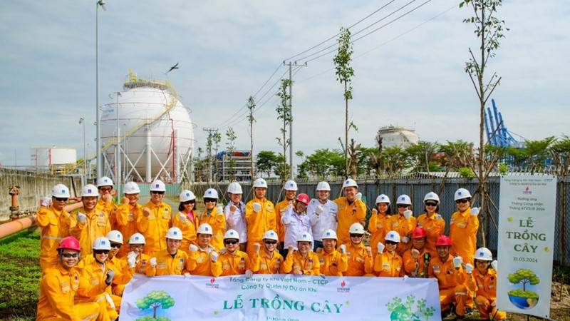 Các đơn vị PV GAS tham gia bảo vệ môi trường tại các công trình khí