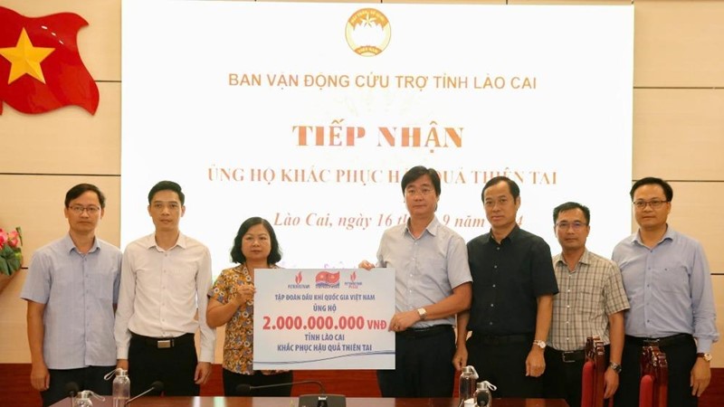 PV GAS kịp thời hỗ trợ đồng bào miền Bắc bị ảnh hưởng bởi siêu bão Yagi
