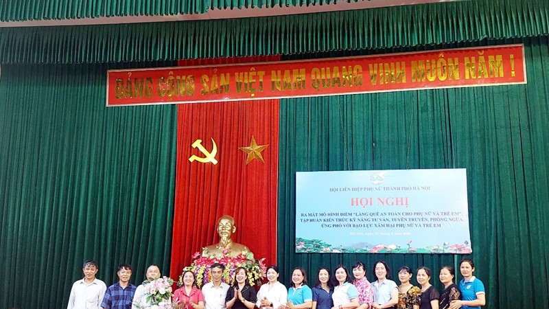 Ra mắt mô hình điểm  “Làng quê an toàn cho phụ nữ, trẻ em”  tại xã Phùng Xá (Mỹ Đức)