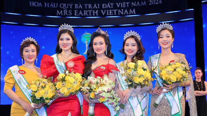 Người đẹp Hà Thành đăng quang Mrs Earth Việt Nam 2024 