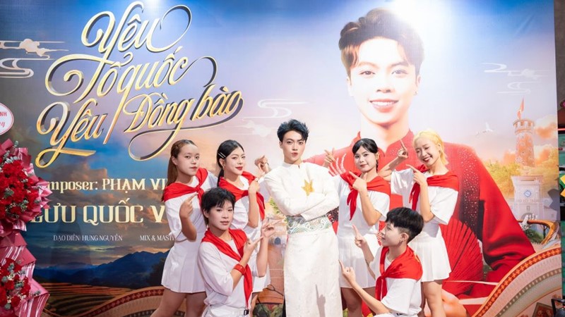 Nghệ sĩ trẻ Lưu Quốc Vượng bày tỏ tình yêu Tổ quốc qua Mv đầu tay