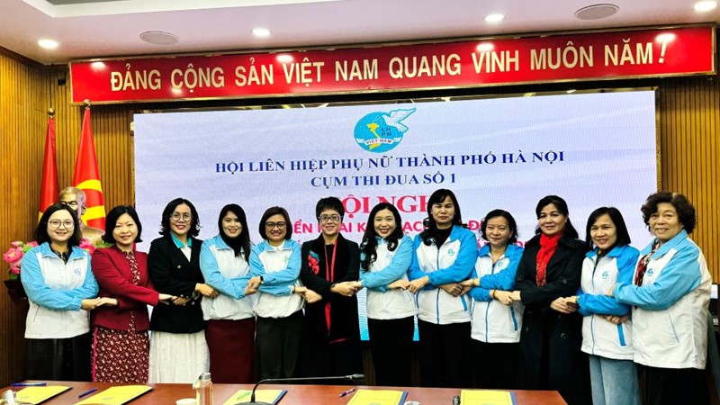 Cụm thi đua số 01 Hội LHPN TP Hà Nội: Đoàn kết, sáng tạo, quyết tâm hoàn thành xuất sắc nhiệm vụ năm 2026