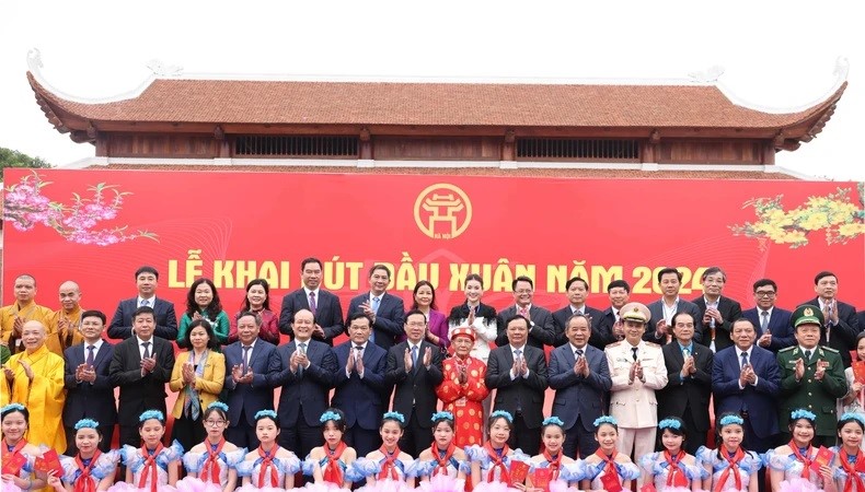 Chủ tịch nước Võ Văn Thưởng dự khai bút đầu xuân tại Hà Nội