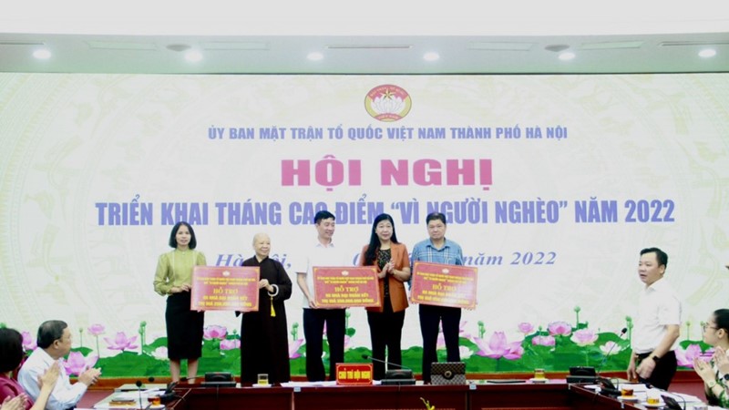 Hà Nội: Vận động ủng hộ “Quỹ vì người nghèo” Thành phố Hà Nội năm 2022