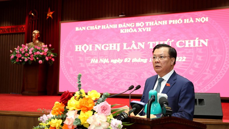 Hội nghị lần thứ 9 Ban Chấp hành Đảng bộ thành phố Hà Nội xem xét 3 nội dung quan trọng  ​