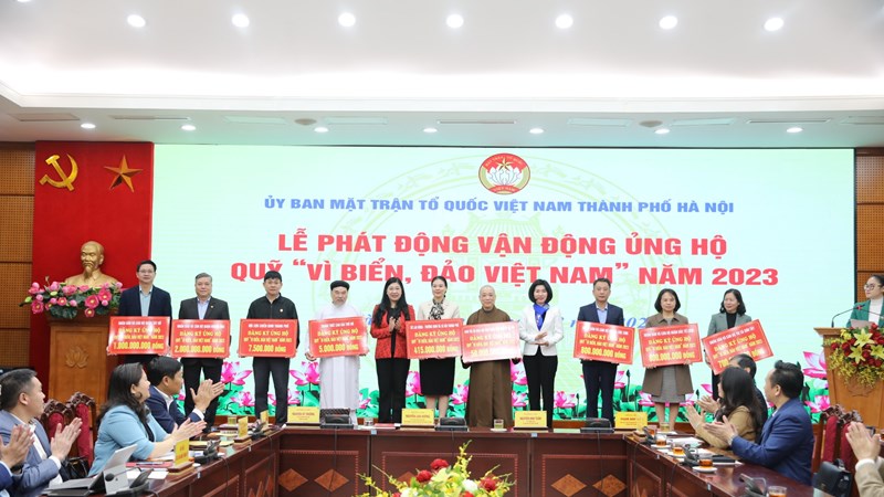 Ủy ban MTTQ Việt Nam TP Hà Nội kêu gọi ủng hộ Quỹ “Vì biển, đảo Việt Nam” năm 2023