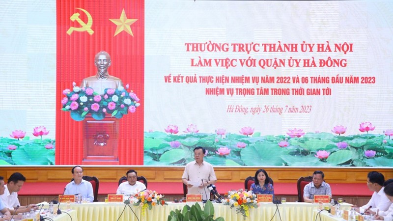 Quận Hà Đông phải quyết liệt xử lý các dự án chậm tiến độ