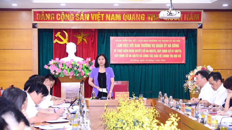Quận ủy Hà Đông cần tăng cường công tác đào tạo, bồi dưỡng cán bộ, công chức, viên chức