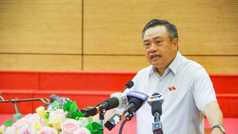 Chủ tịch UBND thành phố Hà Nội Trần Sỹ Thanh tiếp xúc cử tri huyện Sóc Sơn