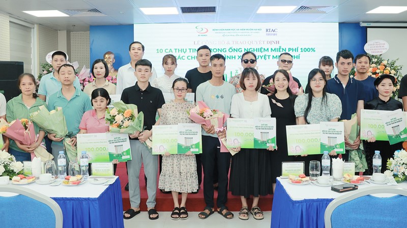 Ươm mầm hạnh phúc 2023: Miễn phí cho 10 ca thụ tinh trong ống nghiệm có hoàn cảnh khó khăn