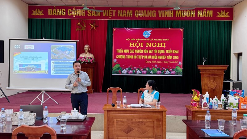 Phụ nữ xã Quang Minh khởi nghiệp cùng FinShop