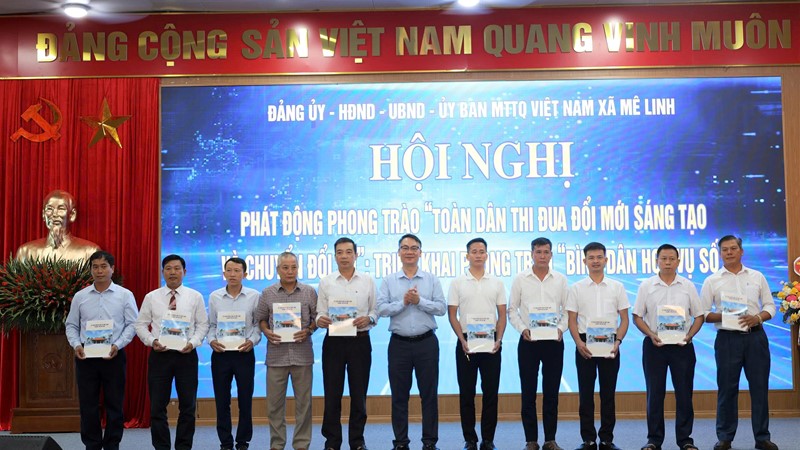 Xã Mê Linh: Phát động phong trào “Toàn dân thi đua đổi mới sáng tạo và chuyển đổi số“
