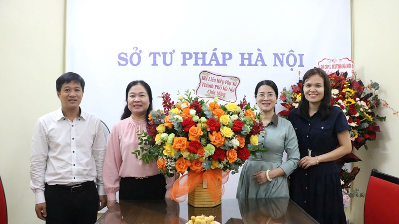 Chúc mừng Sở Tư pháp, Sở Văn hoá và Thể thao Hà Nội nhân kỷ niệm 80 năm ngày truyền thống 