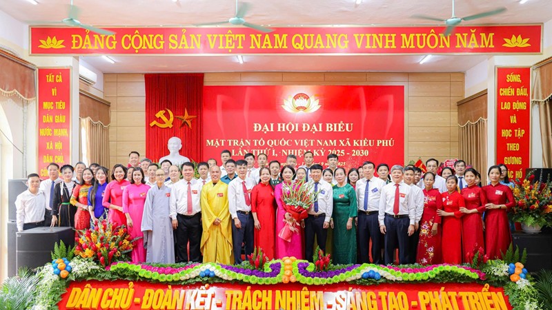 Đồng chí Nguyễn Thị Thu Trang giữ chức Chủ tịch Ủy ban Mặt trận Tổ quốc xã Kiều Phú nhiệm kỳ 2025-2030