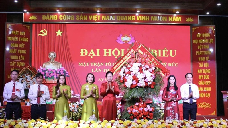 Đại hội Mặt trận Tổ quốc xã Mỹ Đức lần thứ I: Phát huy sức mạnh đại đoàn kết toàn dân tộc