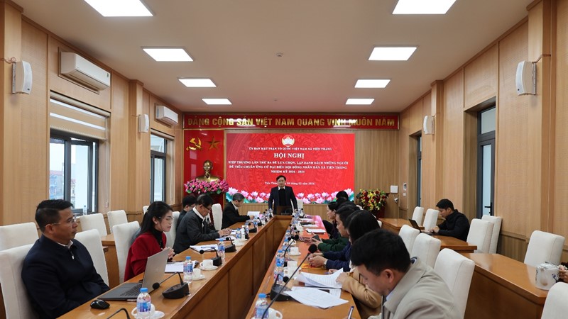 Hiệp thương lần thứ 3 thống nhất danh sách người ứng cử Đại biểu HĐND xã Tiến Thắng