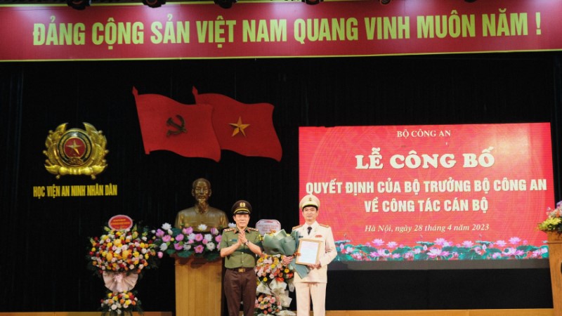 Đại tá, PGS.TS Trịnh Ngọc Quyên giữ chức Giám đốc Học viện An ninh nhân dân