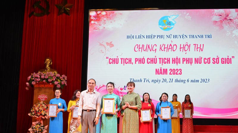 Huyện Thanh Trì:  Sôi nổi hội thi Chủ tịch, Phó Chủ tịch Phụ nữ cơ sở giỏi năm 2023 