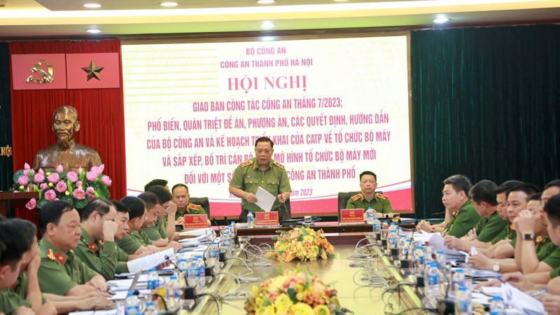 Công an Thành phố quán triệt Kế hoạch về tổ chức bộ máy và sắp xếp, bố trí cán bộ theo mô hình tổ chức bộ máy mới