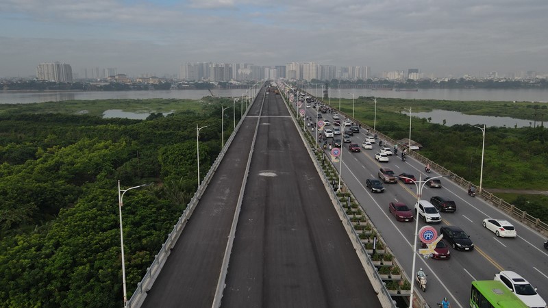 Phân luồng tổ chức giao thông phục vụ thông xe đưa vào khai thác cầu Vĩnh Tuy mới  (Cầu Vĩnh Tuy giai đoạn 2) 