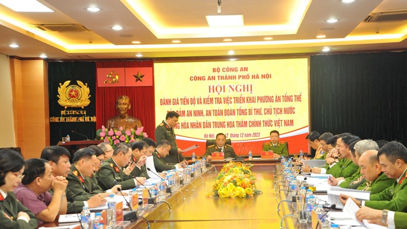 Bảo đảm tuyệt đối an toàn cho chuyến thăm của Tổng Bí thư, Chủ tịch nước Trung Quốc Tập Cận Bình