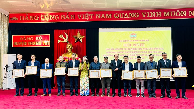 Hội nông dân huyện Thanh Trì hoàn thành xuất sắc nhiệm vụ năm 2023