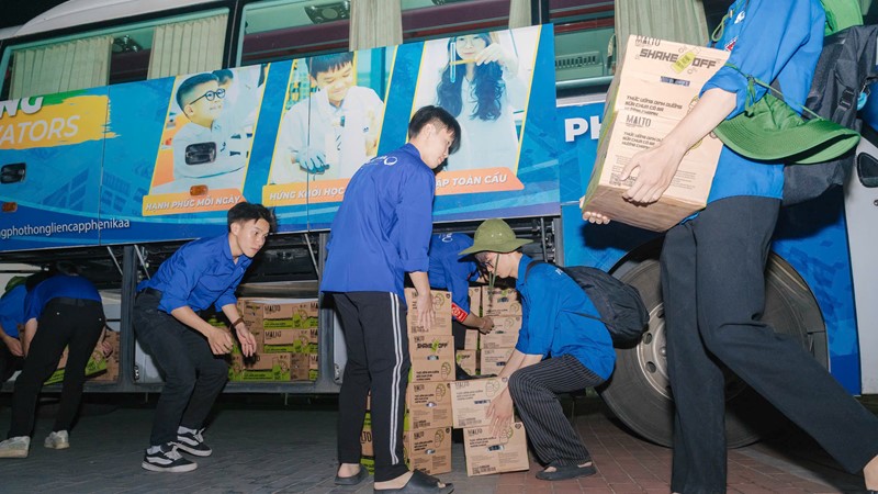 Tuổi trẻ Thủ đô tiếp sức Thái Nguyên và Lạng Sơn khắc phục hậu quả bão lũ