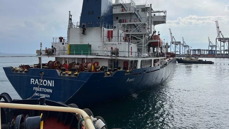 Con tàu đầu tiên chở ngũ cốc Ukraina đã đến Istanbul