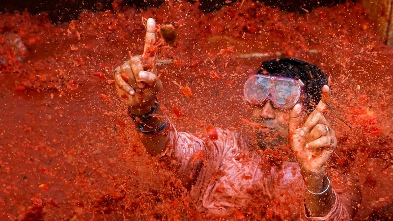 Độc đáo lễ hội cà chua Tây Ban Nha