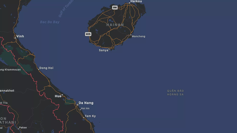 Apple sửa lại bản đồ thiếu hai quần đảo của Việt Nam