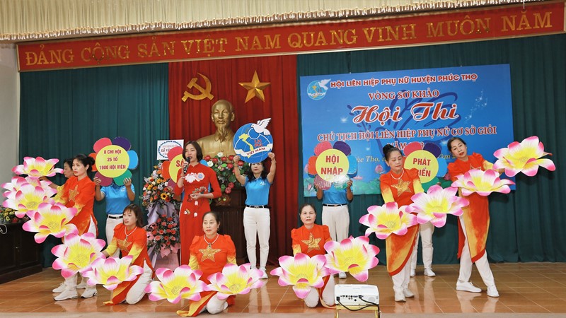 Sôi động hội thi “Chủ tịch Hội LHPN cơ sở giỏi” huyện Phúc Thọ năm 2023