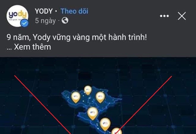 Yody lên tiếng xin lỗi vì bản đồ thiếu hai quần đảo Trường Sa, Hoàng Sa