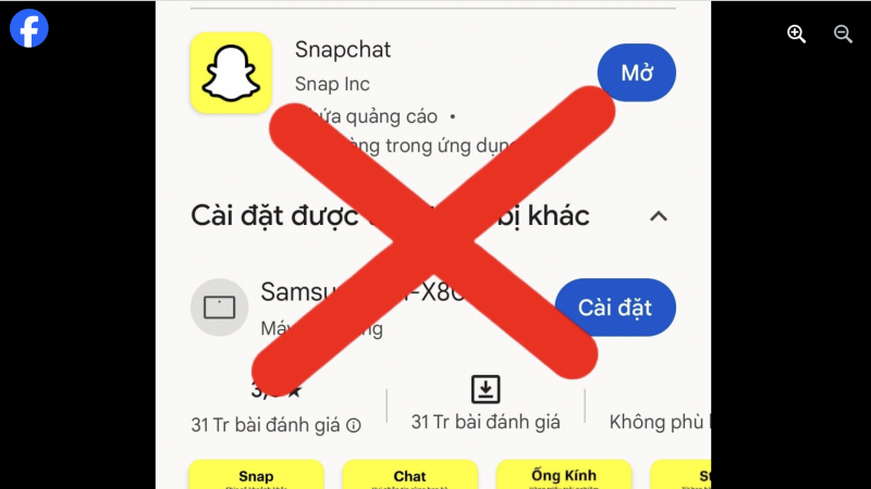 Phản đối mạng xã hội Snapchat hiển thị đường lưỡi bò