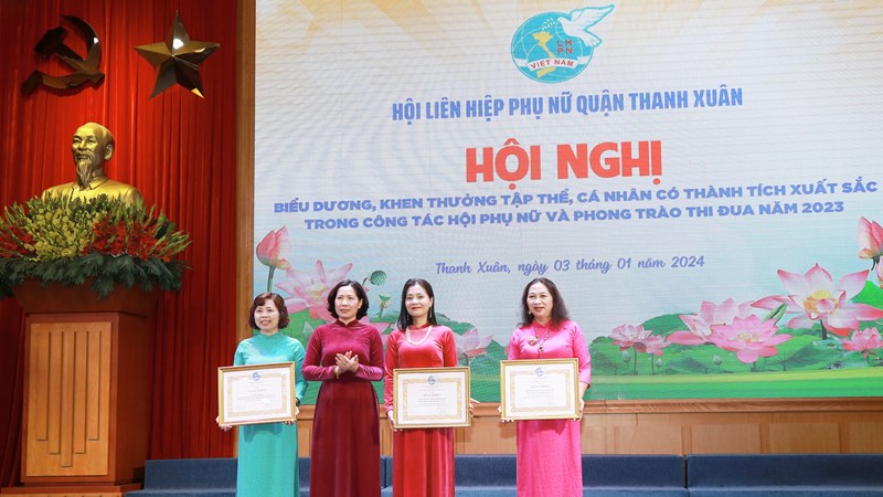 Hội LHPN quận Thanh Xuân hoàn thành xuất sắc các nhiệm vụ trọng tâm công tác năm 2023