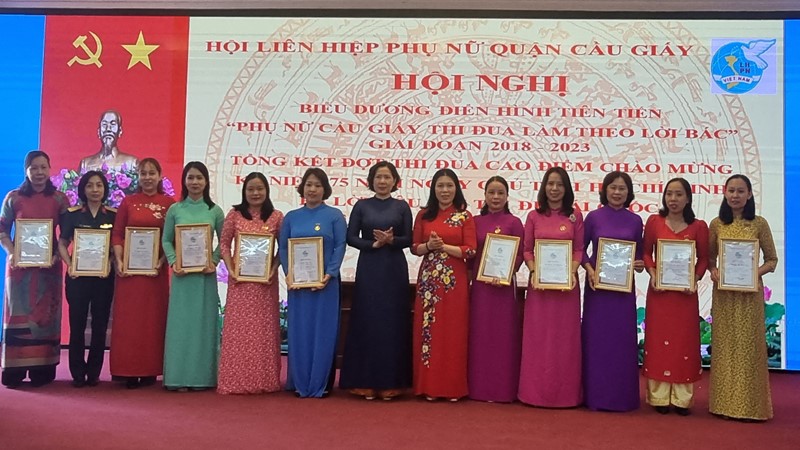 “Phụ nữ Cầu Giấy thi đua làm theo lời Bác” giai đoạn 2018-2023