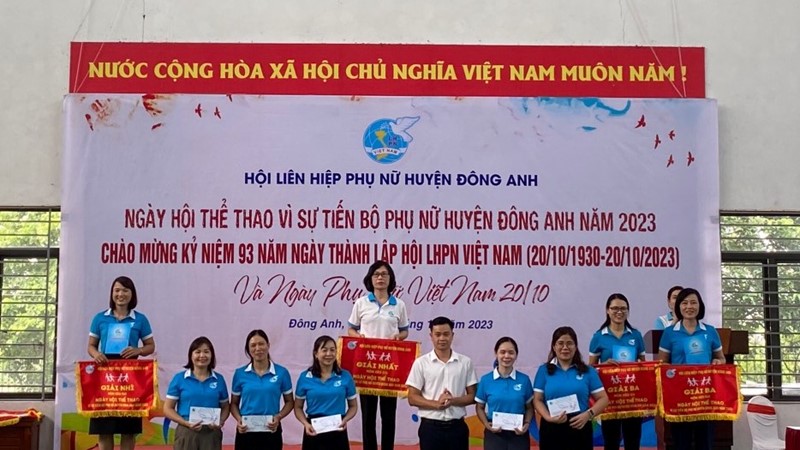 Sôi nổi Ngày hội thể thao vì sự tiến bộ phụ nữ huyện Đông Anh 2023
