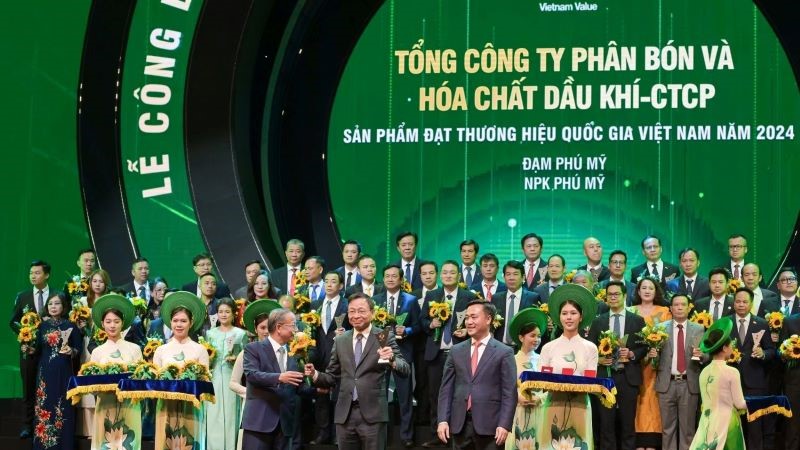 Đạm Phú Mỹ và NPK Phú Mỹ tiếp tục được công nhận là “Thương hiệu Quốc gia”