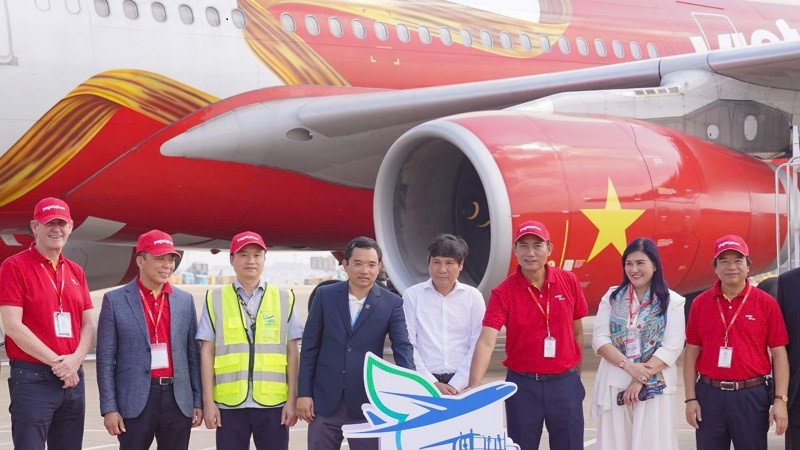 Vietjet tiên phong khai thác chuyến bay đầu tiên sử dụng nhiên liệu hàng không bền vững SAF  