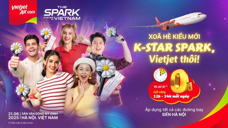 Bay cùng Vietjet, hết mình với đại nhạc hội Kpop hoành tráng nhất mùa hè 2025