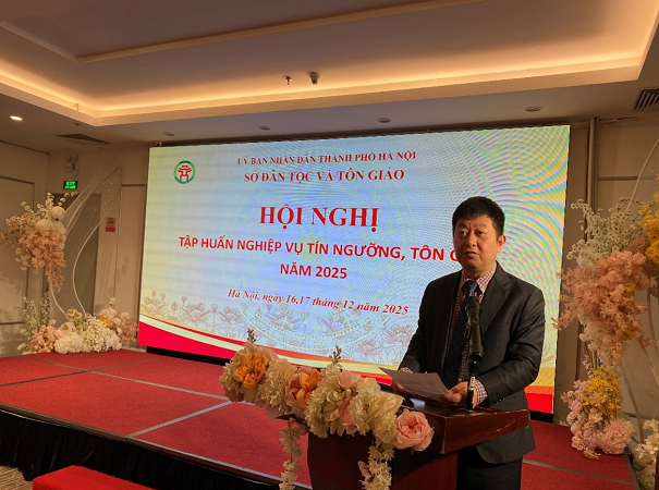 Tập huấn nghiệp vụ công tác tín ngưỡng, tôn giáo cho cán bộ công chức 126 xã, phường trên địa bàn Hà Nội