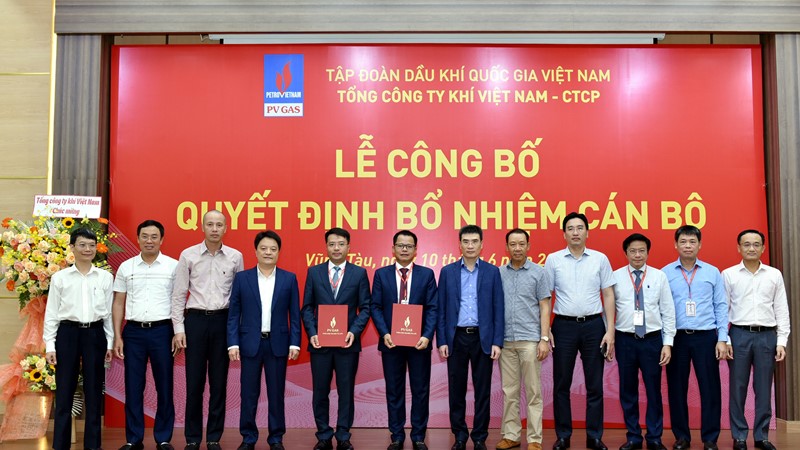 PV GAS CÔNG BỐ QUYẾT ĐỊNH BỔ NHIỆM CÁN BỘ NĂM 2022