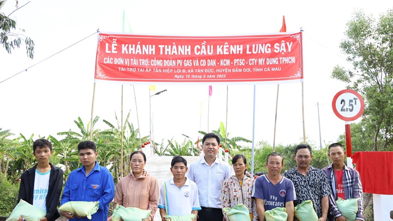 PV GAS khánh thành Cầu Lung Sậy - Cây cầu nối nhịp bờ vui 