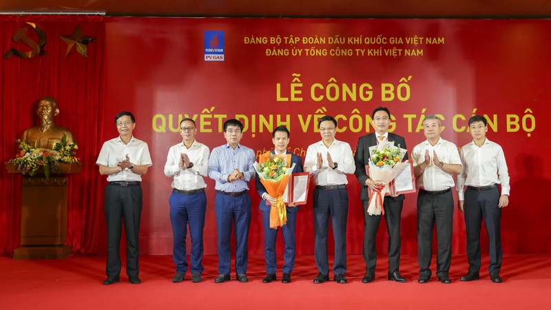 Lễ công bố và trao quyết định về công tác cán bộ cấp cao của PV GAS