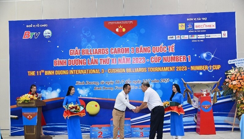 Chính thức khai mạc Giải Billiards Carom 3 băng quốc tế Bình Dương năm 2023 - Cúp Number 1