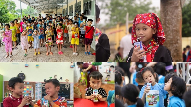 Theo chân quỹ sữa trên những hành trình “Trao sữa, gửi niềm vui“